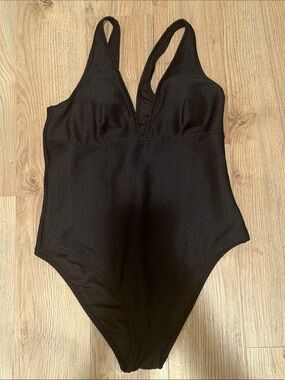 Cupshe Black Cutout One-Piece Swimsuit